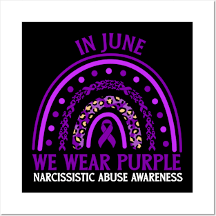 In June We Wear Purple Narcissistic Abuse Awareness Posters and Art